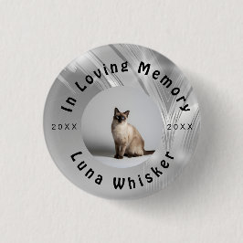 Benutzerdefiniertes Katzenfoto-Kreisrahmen-Design Button