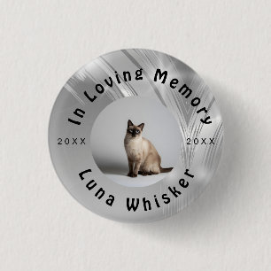Benutzerdefiniertes Katzenfoto-Kreisrahmen-Design Button