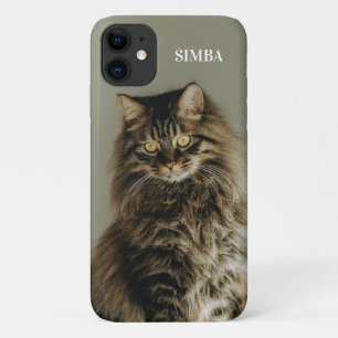 Benutzerdefiniertes Katzenfoto und Name Personalis Case-Mate iPhone Hülle