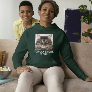 Benutzerdefiniertes Katzenmutter-Tiefes-Wald-Weiß- Hoodie