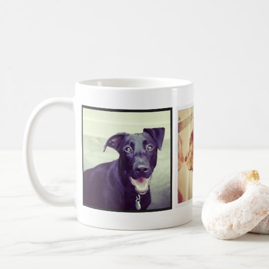 Benutzerdefiniertes Keepake Pet-Foto-Geschenk Kaffeetasse (Mit Donut)