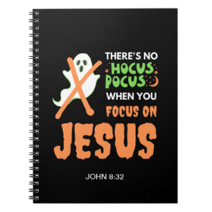 Benutzerdefiniertes KEIN HOCUS POCUS Christliches  Notizblock