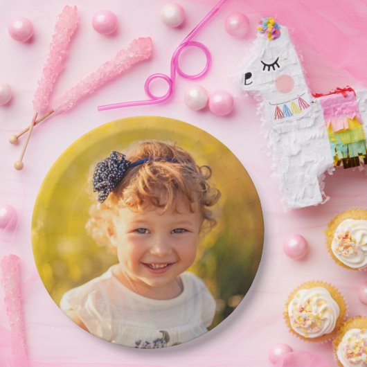 Benutzerdefiniertes Kindergeburtstag-Foto Pappteller (Party)