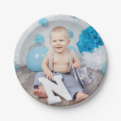Benutzerdefiniertes Kindergeburtstag-Foto Pappteller (Vorderseite)