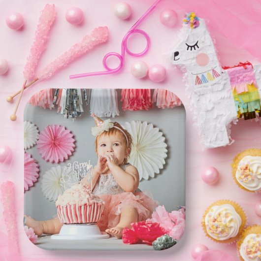 Benutzerdefiniertes Kindergeburtstag-Foto Pappteller (Party)