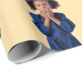 Benutzerdefiniertes Kindergeburtstag-Foto | Spaß P Geschenkpapier (Rolleneckpunkt)