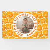 Benutzerdefiniertes Kindergeburtstagsbanner mit Fo Banner (Horizontal)