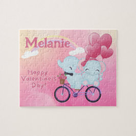 Benutzerdefiniertes Kindername Valentinstag Puzzle