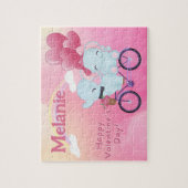 Benutzerdefiniertes Kindername Valentinstag Puzzle (Vertikal)
