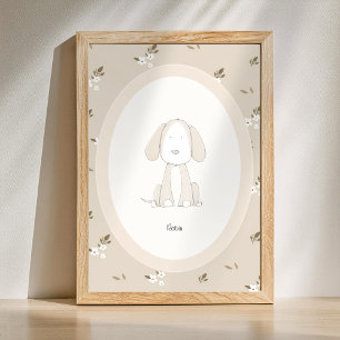 Benutzerdefiniertes Kinderzimmer mit Babyname - Sü Poster