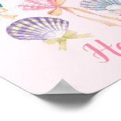 Benutzerdefiniertes Kinderzimmer Seashell Coquette Poster (Ecke)