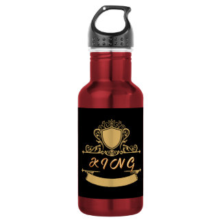 Benutzerdefiniertes KING Golden Shield Emblem Hydr Edelstahlflasche