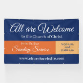 Benutzerdefiniertes Kirchen-Willkommensschild Häng Banner (Horizontal)