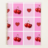 Benutzerdefiniertes Kirschherz Karomuster Planer (Vorderseite)
