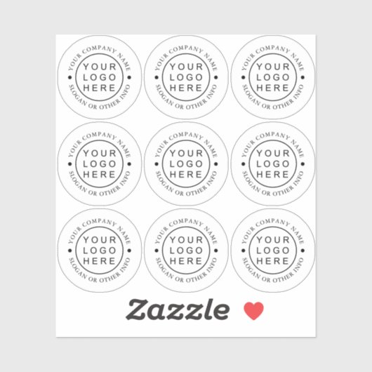 Benutzerdefiniertes Klarsichtzeichen für das Round Aufkleber (Blatt)