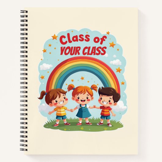 Benutzerdefiniertes Klassenraumdesign für Kinder Notizblock (Vorderseite)