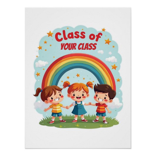 Benutzerdefiniertes Klassenraumdesign für Kinder Poster (Vorderseite)