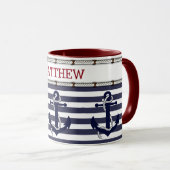 Benutzerdefiniertes klassisches Ankermotiv für kla Tasse (VorderseiteRechts)