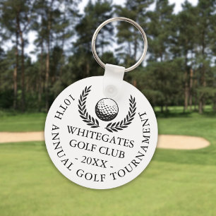 Benutzerdefiniertes klassisches Golfclub-Turnier Schlüsselanhänger