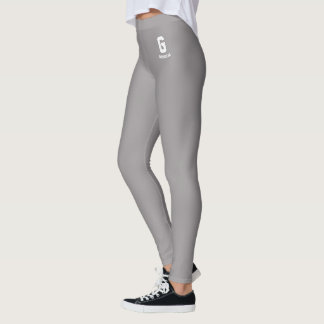 Benutzerdefiniertes Klassisches Heather-Grau mit S Leggings