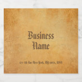 Benutzerdefiniertes klassisches Nostalgisches alte Bierflaschenetikett (Einzelnes Label)