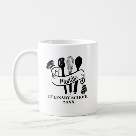 Benutzerdefiniertes Kochutensil Kochschule Kaffeetasse (Links)