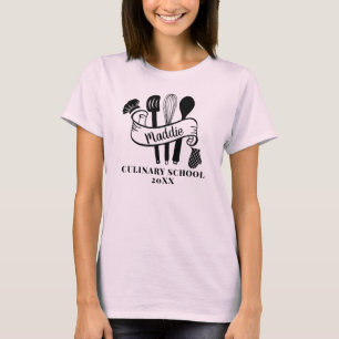 Benutzerdefiniertes Kochutensil Kochschule  T-Shirt