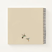Benutzerdefiniertes Kolibris-Gartenjournal Notizblock (Rückseite)