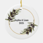 Benutzerdefiniertes Kolosseum Hochzeit oder Flitte Keramik Ornament (Hinten)