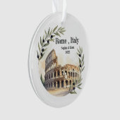 Benutzerdefiniertes Kolosseum-Hochzeits- oder Flit Ornament (Vorderseite)