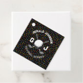 Benutzerdefiniertes Konfetti-Golf-Monogramm-Design Geschenkanhänger (Beispiel)