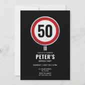 Benutzerdefiniertes kreiszeichen mit Alter Einladung (Vorderseite)