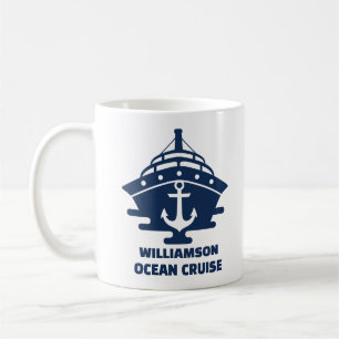 Benutzerdefiniertes Kreuzfahrtschiff-Nautik-Anker- Kaffeetasse