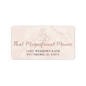 Benutzerdefiniertes Label | Nicht bearbeitbare Vor Adressaufkleber (Vorne)