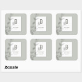 Benutzerdefiniertes Label Quadratischer Aufkleber (Blatt)