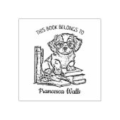 Benutzerdefiniertes Labrador-Puppy-Buchzeichen Gummistempel (Prägung)