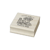 Benutzerdefiniertes Labrador-Puppy-Buchzeichen Gummistempel (Stempel)