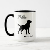 Benutzerdefiniertes Labrador Retriever Black Lab M Tasse (Links)