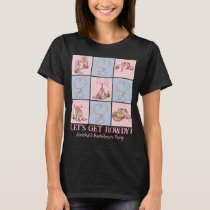 Benutzerdefiniertes Land Lass uns Rowdy Junggesell T-Shirt