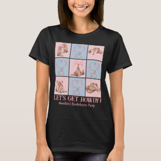 Benutzerdefiniertes Land Lass uns Rowdy Junggesell T-Shirt