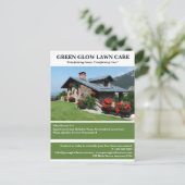 Benutzerdefiniertes Landscaping Lawn Care Business Postkarte (Stehend Vorderseite)