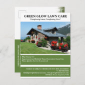 Benutzerdefiniertes Landscaping Lawn Care Business Postkarte (Vorne/Hinten)
