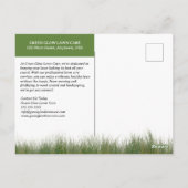 Benutzerdefiniertes Landscaping Lawn Care Business Postkarte (Rückseite)