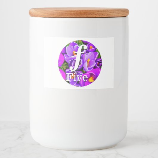 Benutzerdefiniertes Lebensmittelbehälter Lebensmitteletikett (Vorderseite)