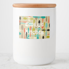 Benutzerdefiniertes Lebensmittelbehälter Lebensmitteletikett