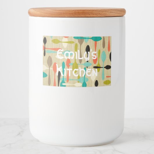 Benutzerdefiniertes Lebensmittelbehälter Lebensmitteletikett (Vorderseite)