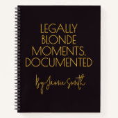 Benutzerdefiniertes Legally Blonde Journal Geschen Notizblock (Vorderseite)