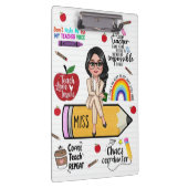 Benutzerdefiniertes Lehrer-Clip-Board – Geschenk z Klemmbrett (Rechts)