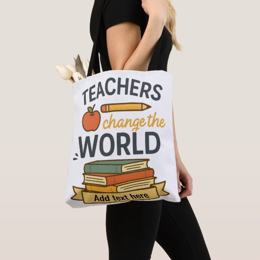 Benutzerdefiniertes Lehrerzitat-Design – Bearbeitb Tasche (Von Nahem)