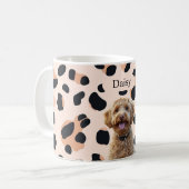 Benutzerdefiniertes Leopard Print Hund-Foto mit Na Kaffeetasse (Vorderseite Links)